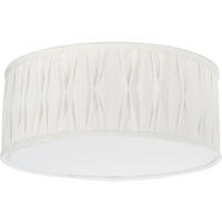 DECKENLEUCHTE Plissé 45/18 cm  - Creme, Natur, Textil (45/18cm) - PR Home