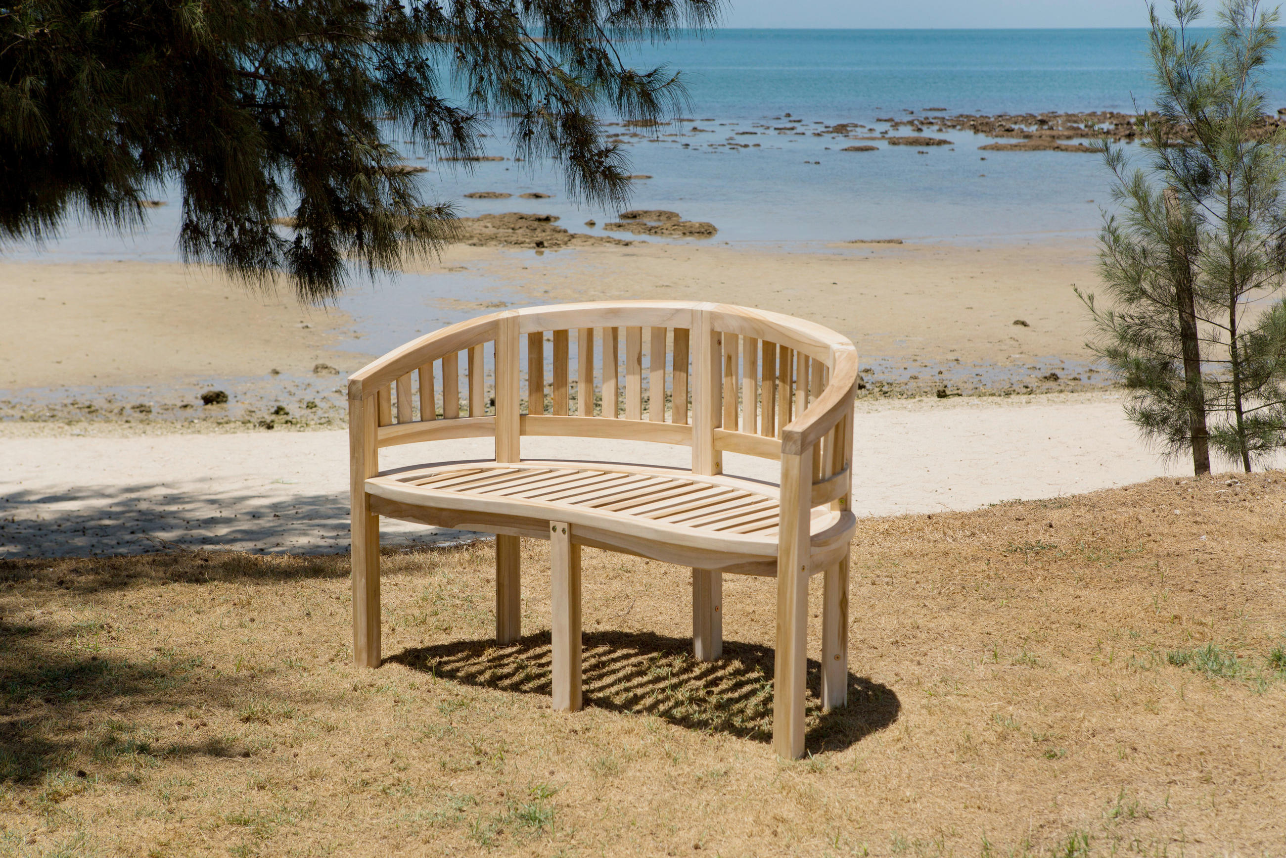 Gardenson Gartenbank Natur 120x85x53 cm