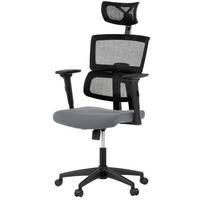OTOČNÁ STOLIČKA, sieťovina, mikrovlákno, sivá - sivá, Basics, kov/textil (59/120/59cm) - Carryhome
