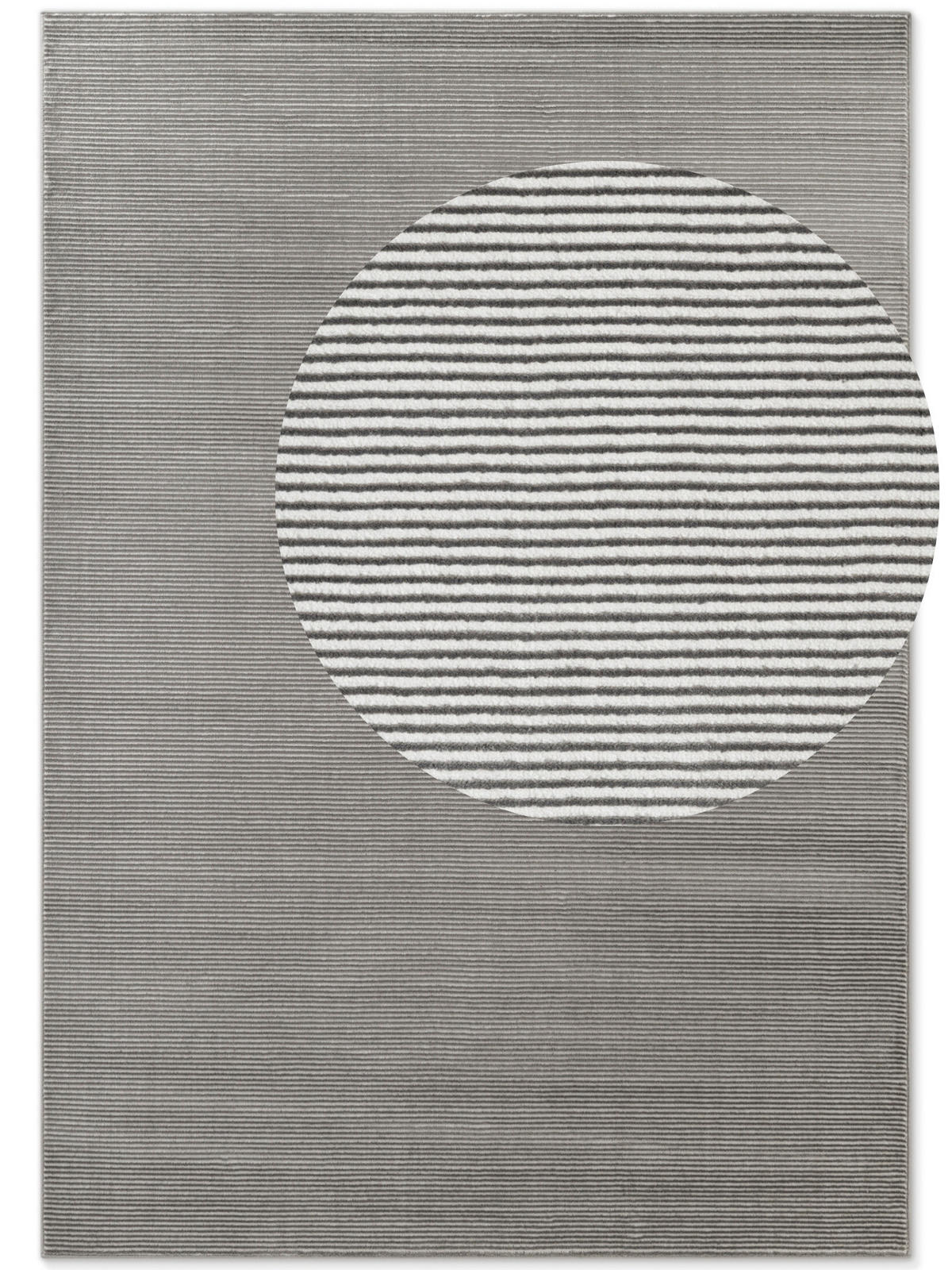 TEPPICH 120/170 cm Perles Anthrazit, Creme  - Anthrazit/Creme, Basics, Kunststoff (120/170cm) - Elle Decoration