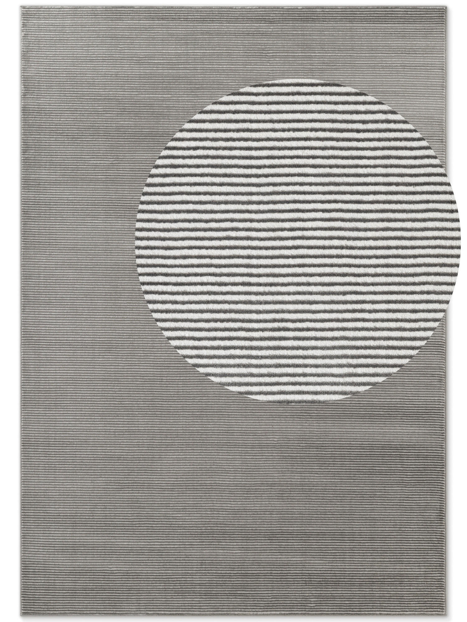 Elle Decoration Teppich Perles Anthrazit, Creme 120x170 cm