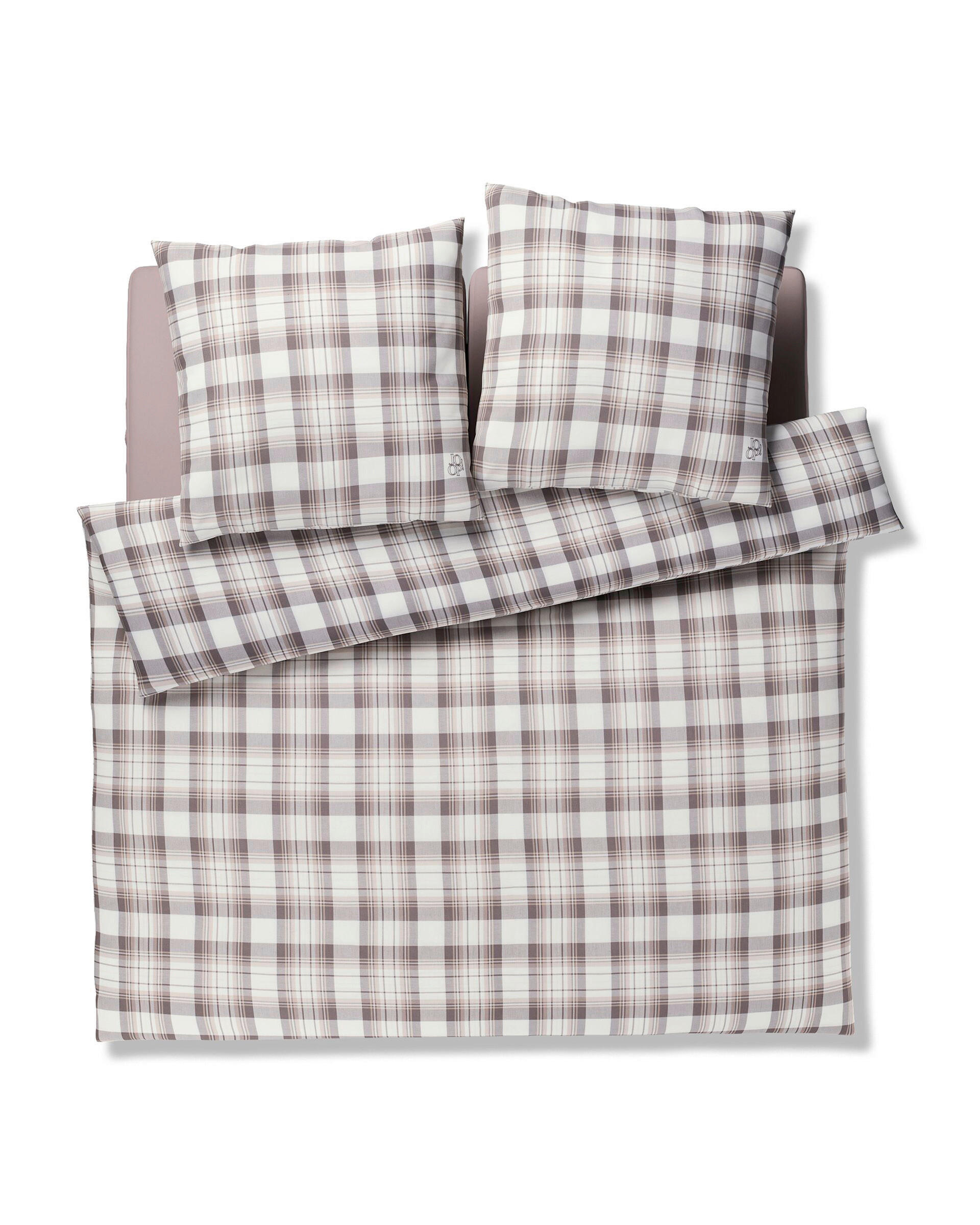 WENDEBETTWÄSCHE Soft Frames Flanell 200/200 cm  - Creme, Design, Textil (200/200cm) - Joop!
