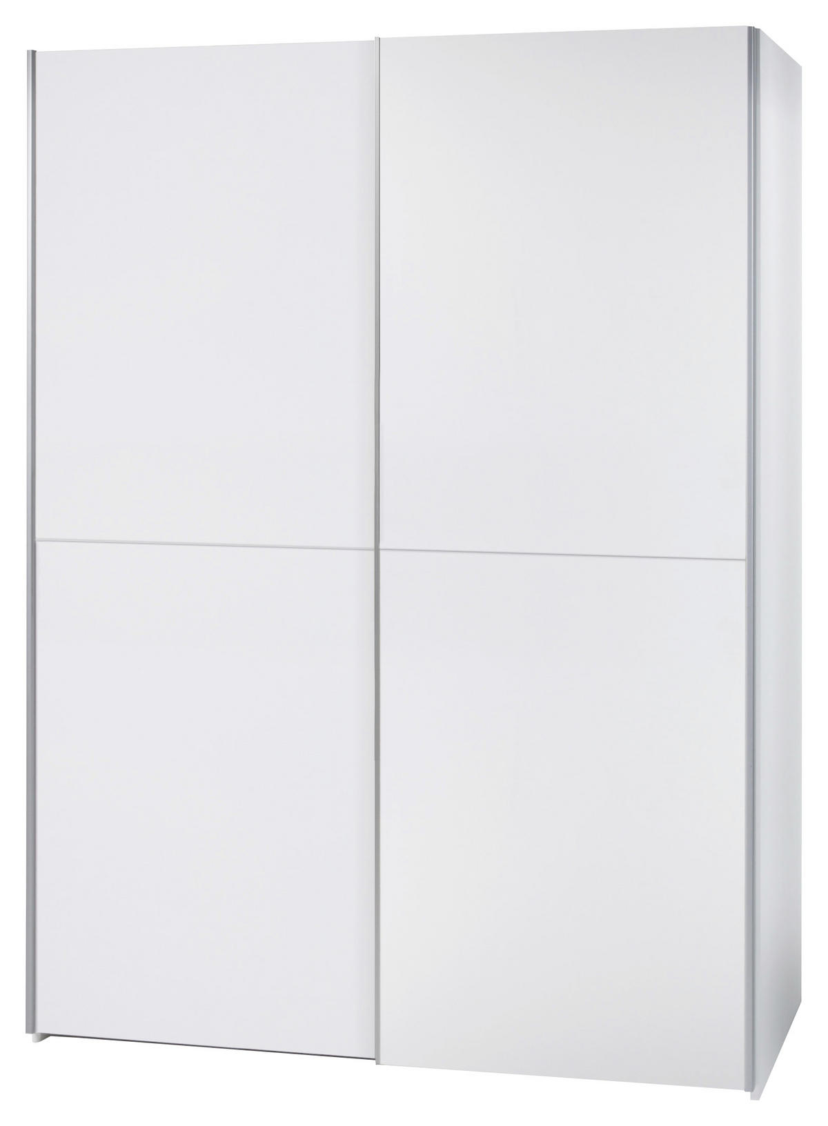 DULAP CU UșI CULISANTE in alb  - alb/culoare lemn stejar, Design, metal/material pe bază de lemn (170/195/59cm) - P & B