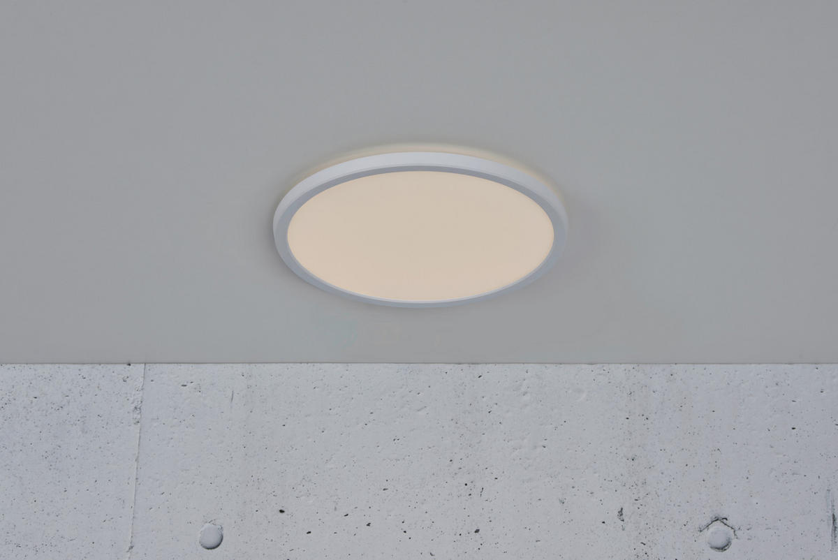 LED-DECKENLEUCHTE Oja 29,4/3,8 cm   - Weiß, KONVENTIONELL, Kunststoff (29,4/3,8cm) - Nordlux