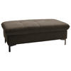 HOCKER in Textil Dunkelbraun  - Dunkelbraun/Schwarz, Design, Textil (124/46/68cm) - Xora