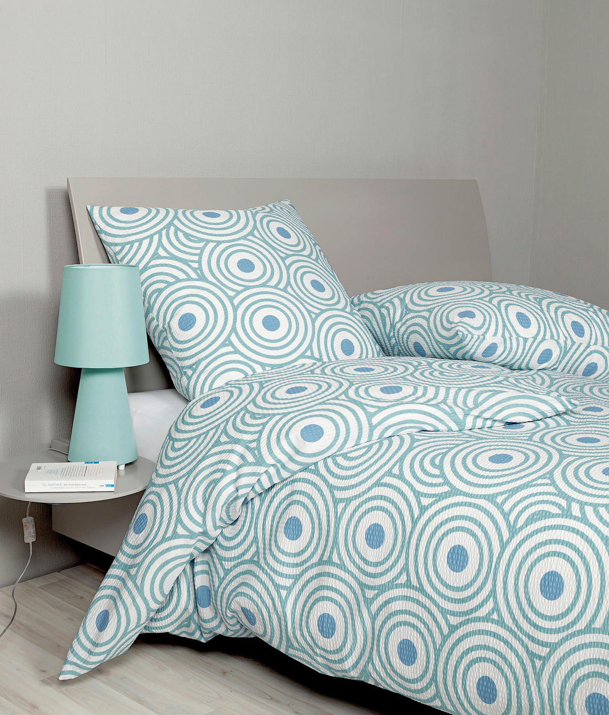 BETTWÄSCHE Seersucker 135/200 cm  - Blau, Basics, Textil (135/200cm) - Janine