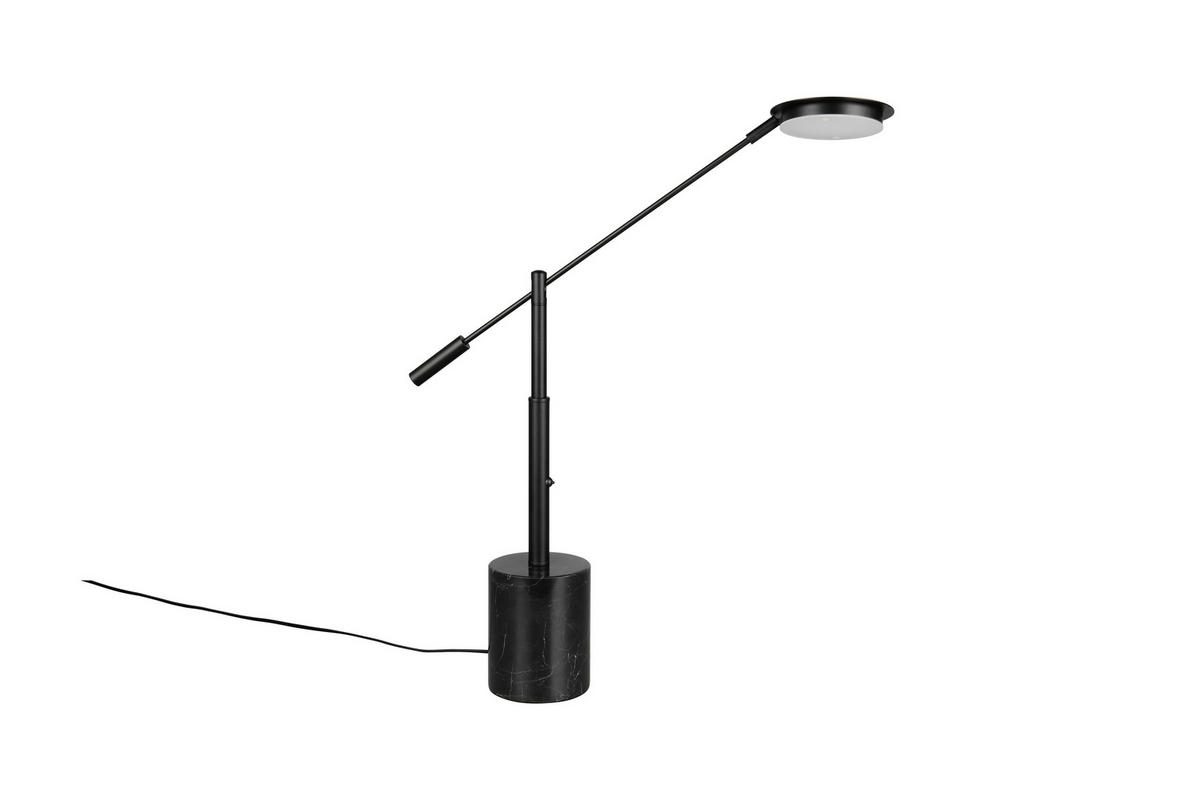 LED-TISCHLEUCHTE Fiore   - Schwarz, KONVENTIONELL, Stein/Metall (65/12/47cm) - Trio Leuchten