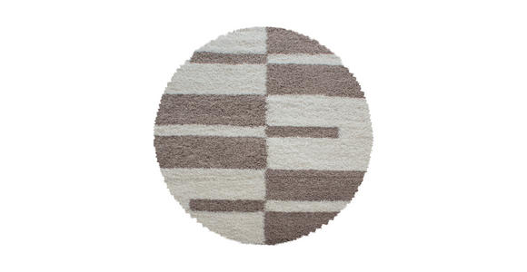 HOCHFLORTEPPICH 120/120 cm Gala Beige  - Beige, Design, Textil (120/120cm) - Novel