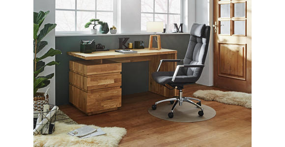 SCHREIBTISCH - Eichefarben, Natur, Holz (150/76/70cm) - Linea Natura
