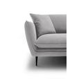 ECKSOFA  in Webstoff Grau  304/196 cm  - Schwarz/Grau, KONVENTIONELL, Textil/Metall (304/196cm) - Hom`in