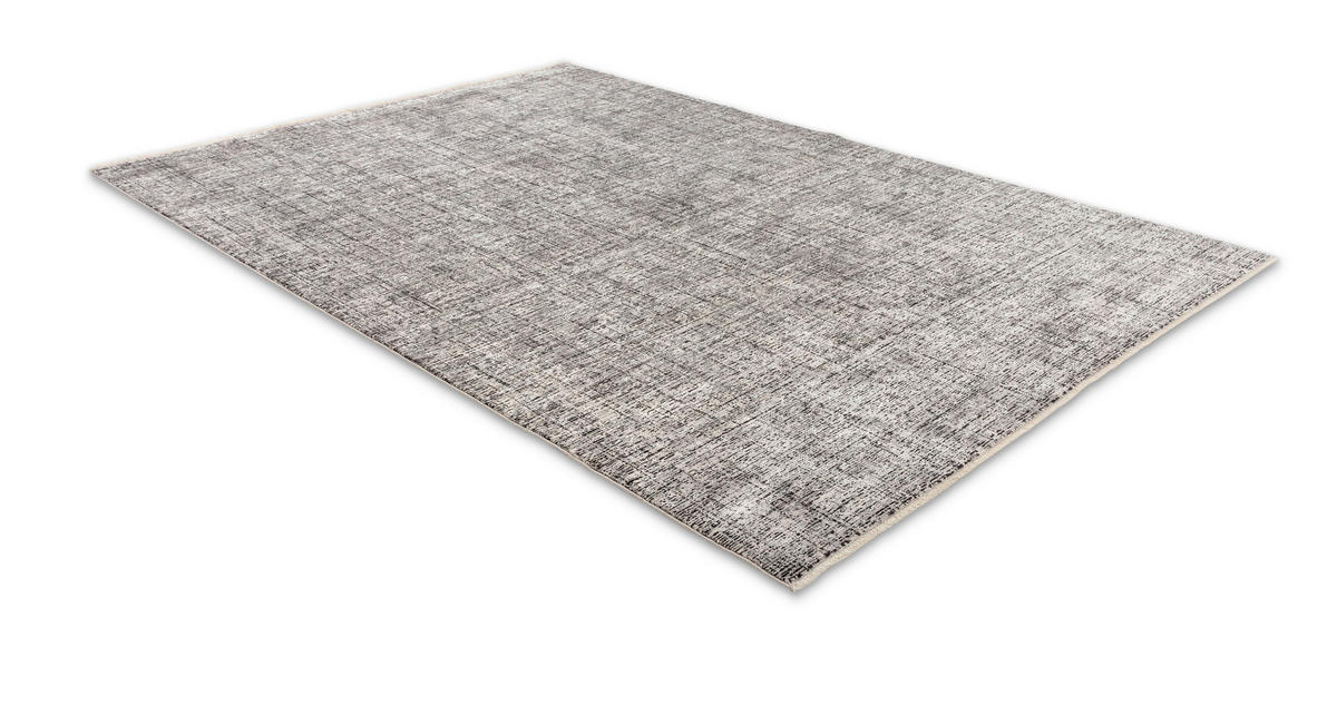 WEBTEPPICH 80/150 cm Venosa Schwarz, Silberfarben rechteckig  - Silberfarben/Schwarz, KONVENTIONELL, Textil (80/150cm) - Astra