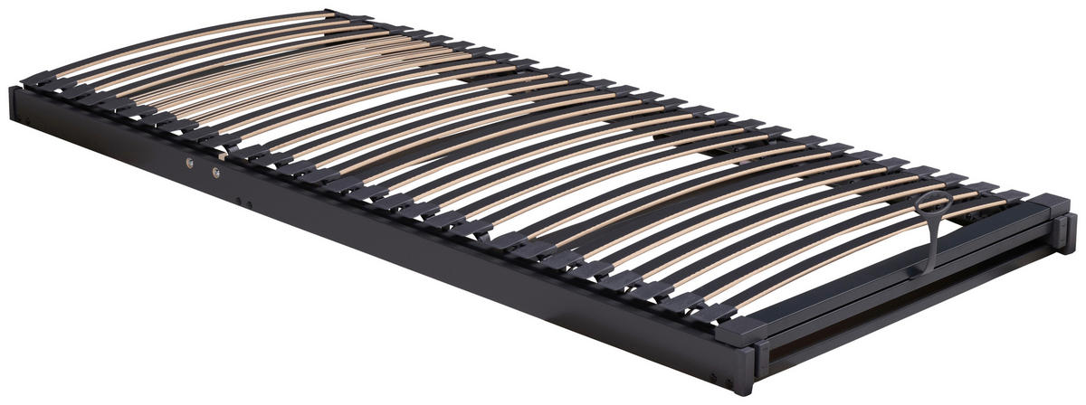LATTENROST 140/200 cm Fußteil verstellbar, Buche  - Anthrazit, Basics, Holz (140/200cm) - Tempur