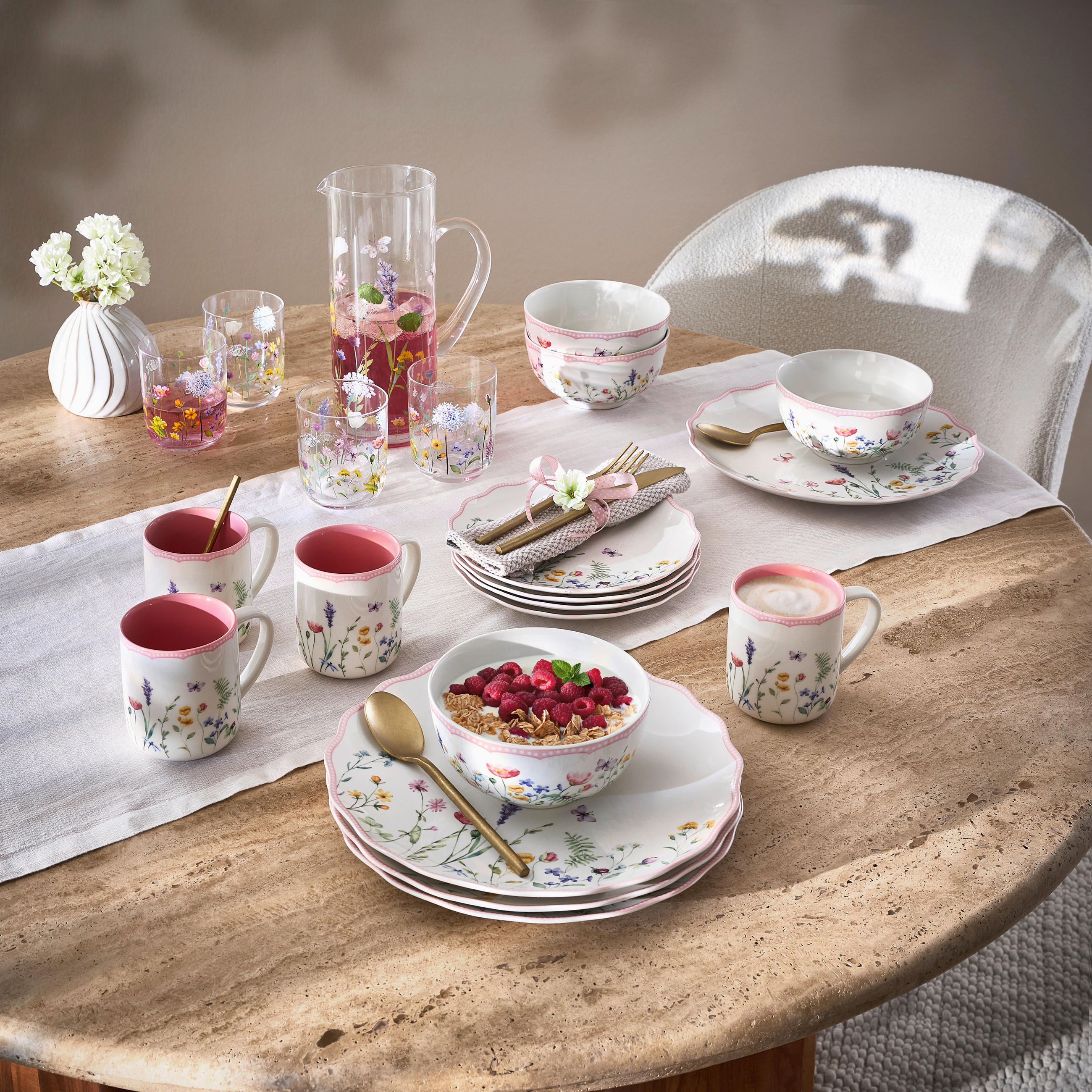 SERVICIU DE MASĂ COMPLET 16 piese  - multicolor, Lifestyle, ceramică - Landscape