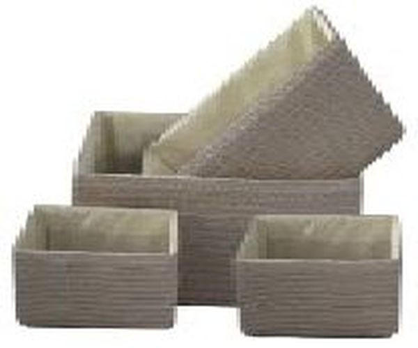 REGALKORB  - Beige, Basics, Karton/Kunststoff - Landscape