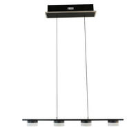 LED-HÄNGELEUCHTE 75/10/150 cm  - Schwarzchrom, Design, Kunststoff/Metall (75/10/150cm)