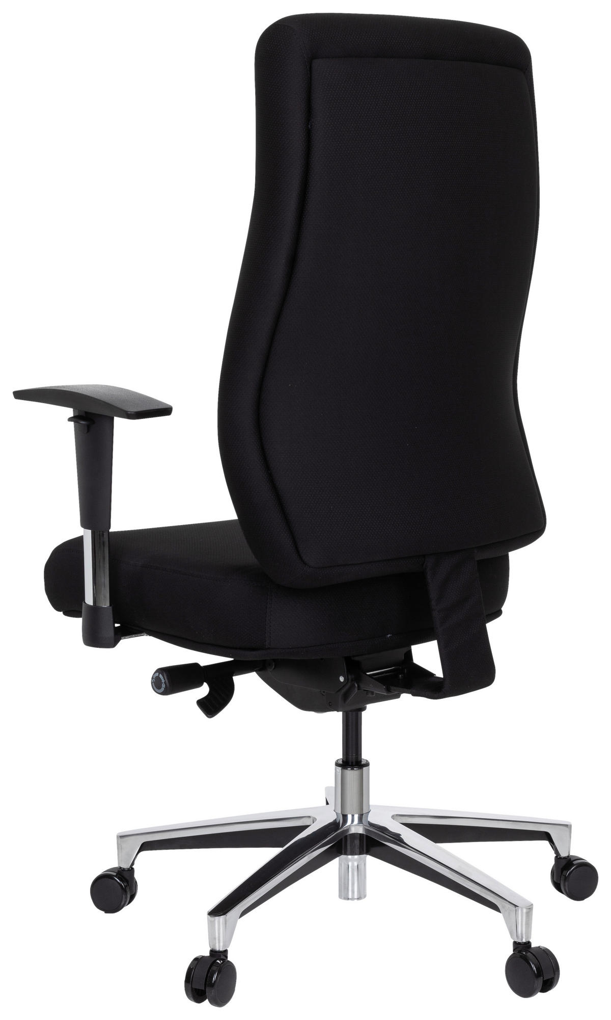 SNURRSTOL  i flatväv svart  - silver/svart, Basics, metall/textil (69/122/65cm) - MID.YOU