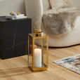 LATERNE - Goldfarben, LIFESTYLE, Glas/Metall (18/42/17cm) - Ambia Home