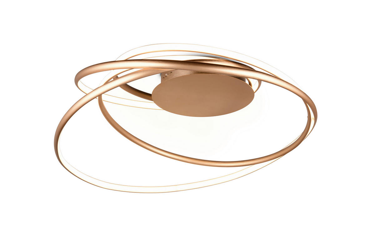 LED-DECKENLEUCHTE  72/35 cm    - Goldfarben, Design, Metall (72/35cm) - Trio Leuchten
