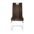 SCHWINGSTUHL Lederlook, Mikrofaser Chromfarben, Hellbraun - Chromfarben/Hellbraun, Design, Textil/Metall (42,50/99,50/56cm) - Carryhome