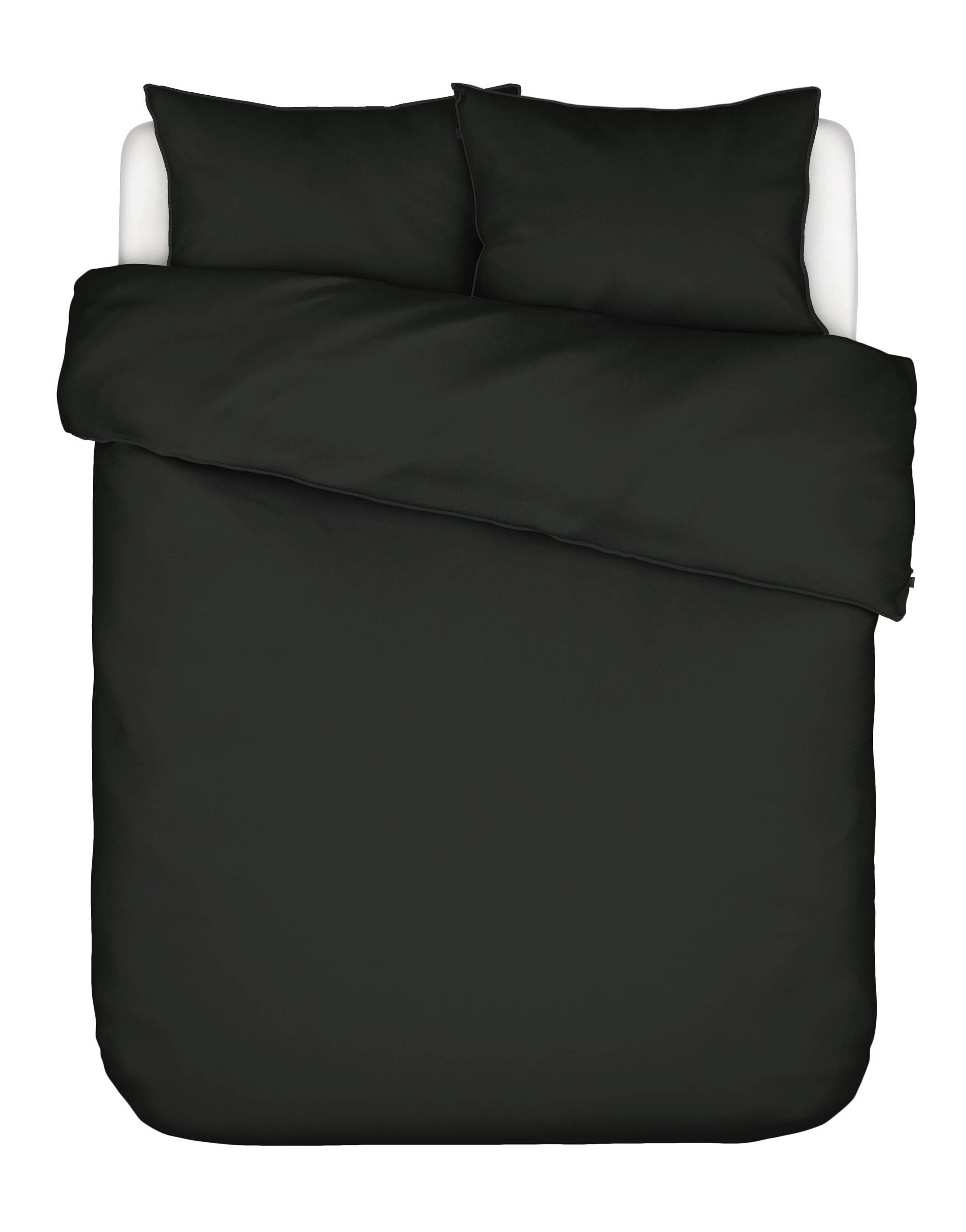 BETTWÄSCHE Minte Satin 135/200 cm  - Anthrazit, Basics, Textil (135/200cm) - Essenza