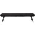 SITZBANK in Textil Mokka  - Schwarz/Mokka, Design, Textil/Metall (200/48/47cm) - Dieter Knoll
