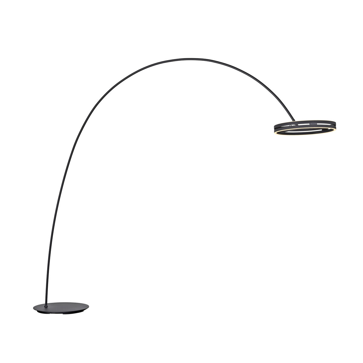 BOGENLEUCHTE 290/60/250 cm    - Schwarz, Design, Kunststoff/Metall (290/60/250cm) - Neuhaus PURE