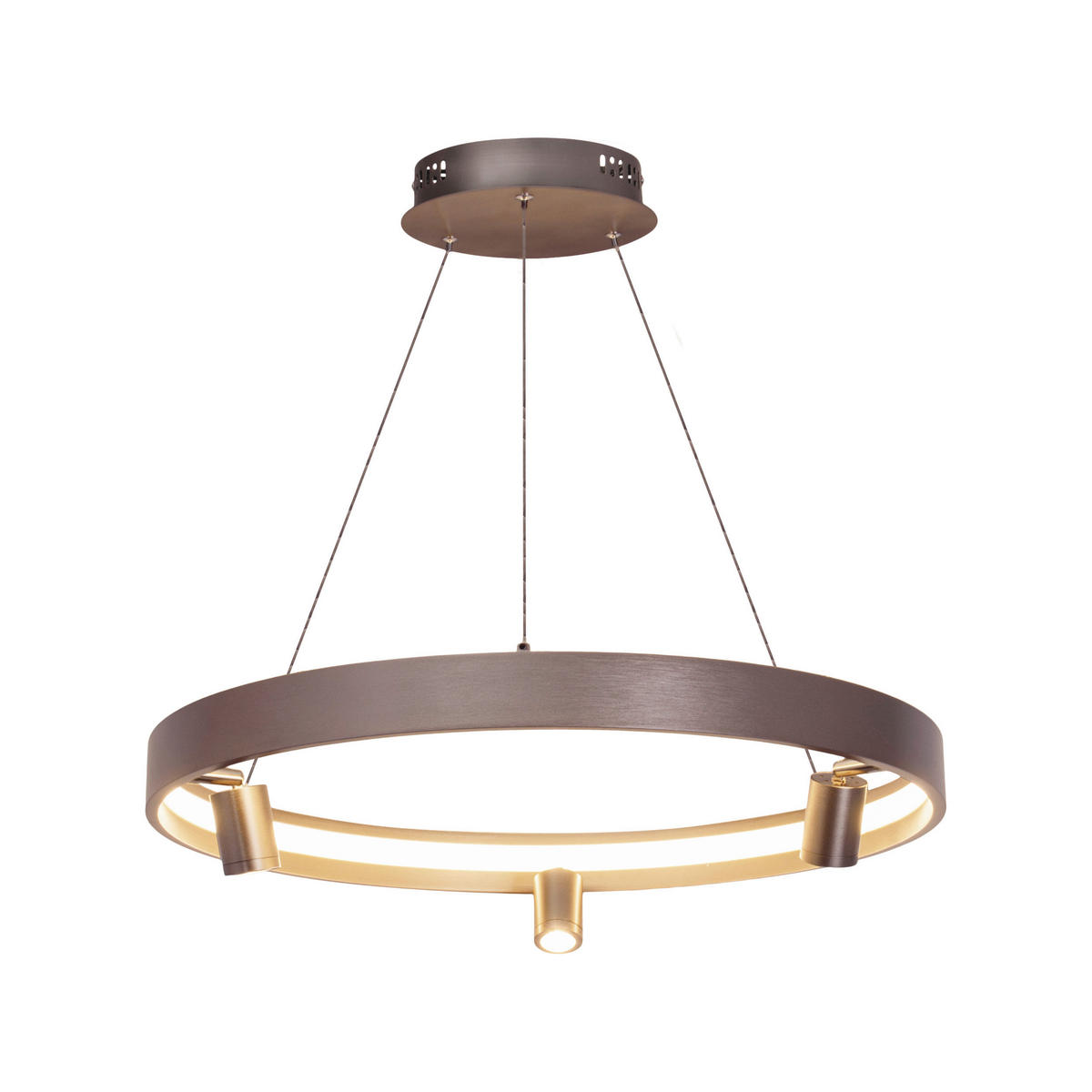 LED-PENDELLEUCHTE 58/150 cm  - Titanfarben, Design, Kunststoff/Metall (58/150cm) - Näve