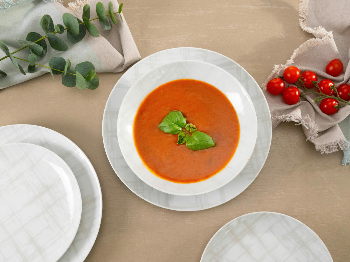 JEDÁLENSKÝ SERVIS, porcelán - viacfarebná/biela, Basics, keramika - Creatable