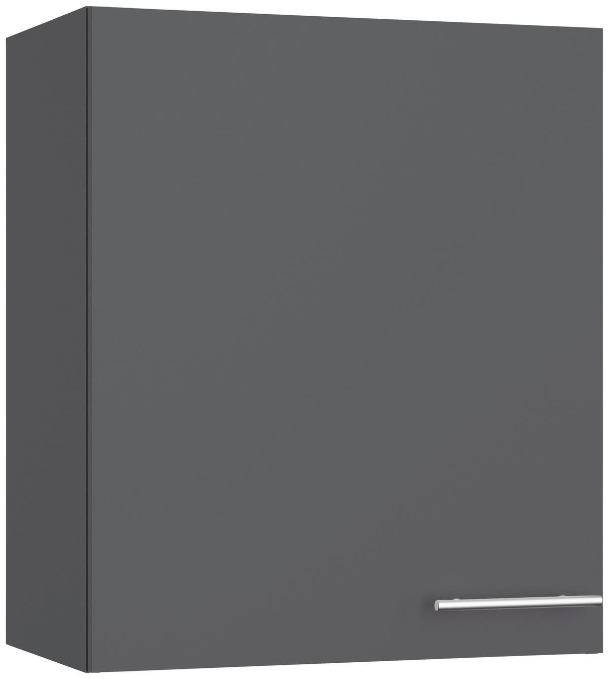 KÜCHENLEERBLOCK 210 cm   in Anthrazit  - Edelstahlfarben/Eichefarben, Basics, Holzwerkstoff/Metall (210cm) - Optifit