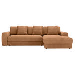 ECKSOFA in Cord Rostfarben  302/182 cm  - Rostfarben/Schwarz, MODERN, Kunststoff/Textil (302/182cm) - Carryhome