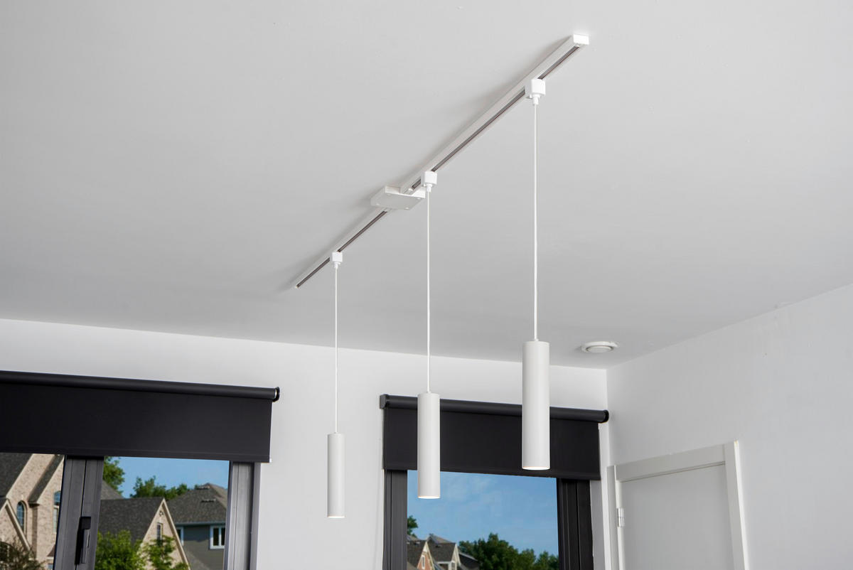 SCHIENENSYSTEM Track 5.6/5.6/155 cm   - Weiß, Basics, Metall (5.6/5.6/155cm) - Lucide