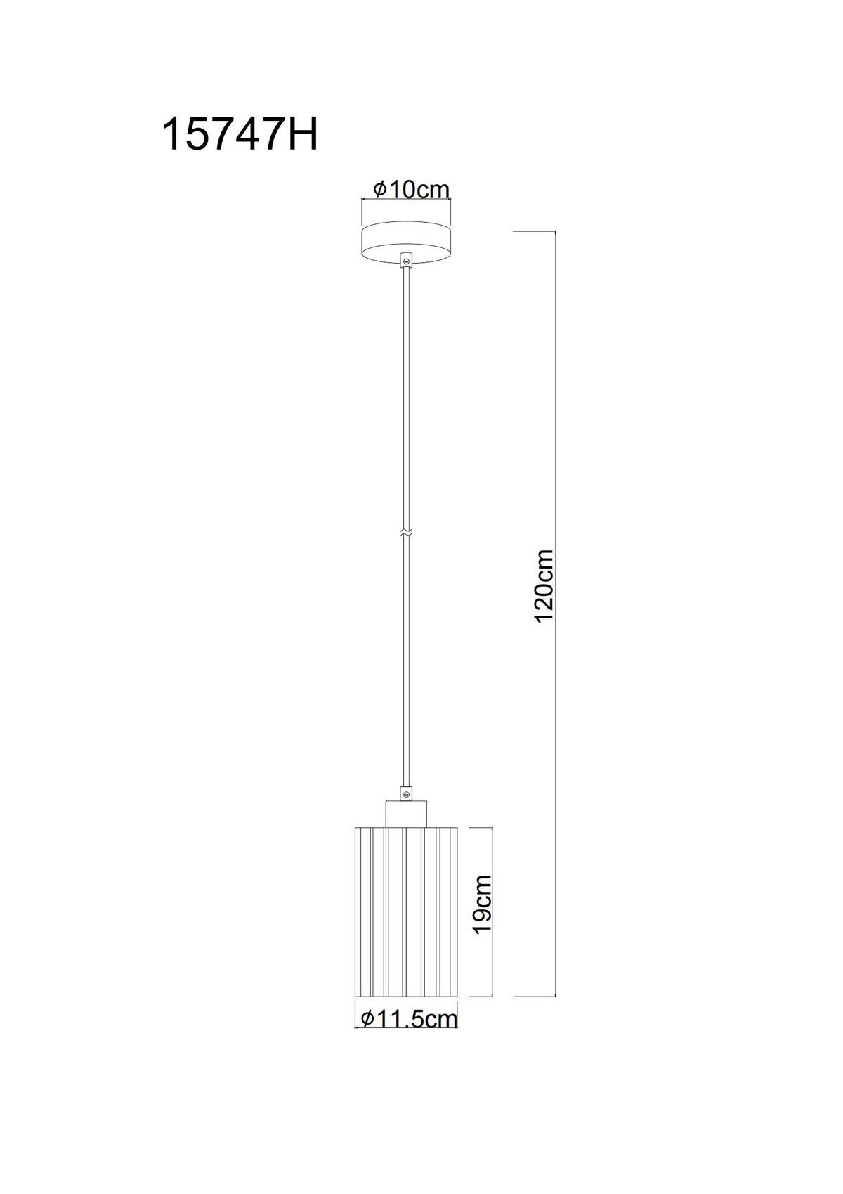 ZÁVĚSNÉ SVÍTIDLO, 11.5/120 cm  - Design (11.5/120cm) - Globo