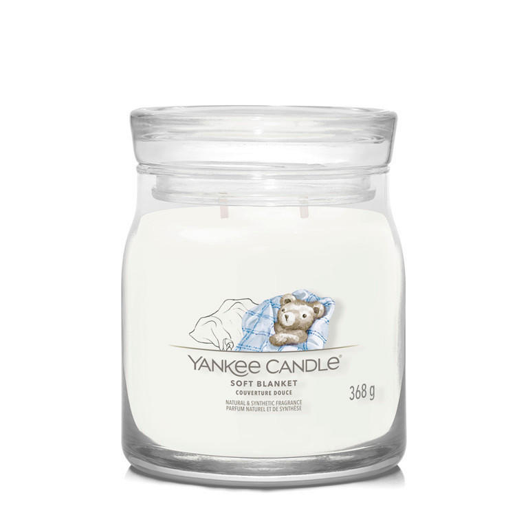 VONNÁ SVÍČKA  - bílá/čiré, Basics, parafín/sklo (9,3/11,4/9,3cm) - Yankee Candle
