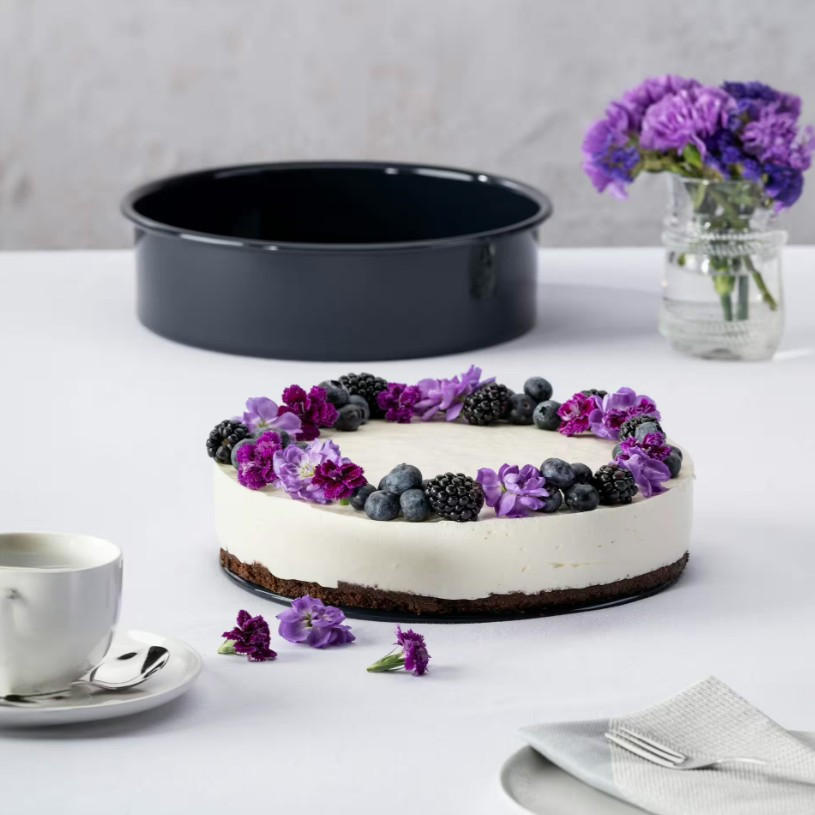 BACKFORM 26 cm  - Blau, Basics, Metall (26cm) - Dr.Oetker