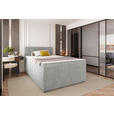 BOXSPRINGBETT 120/200 cm  in Hellgrau  - Hellgrau/Schwarz, KONVENTIONELL, Kunststoff/Textil (120/200cm) - Carryhome
