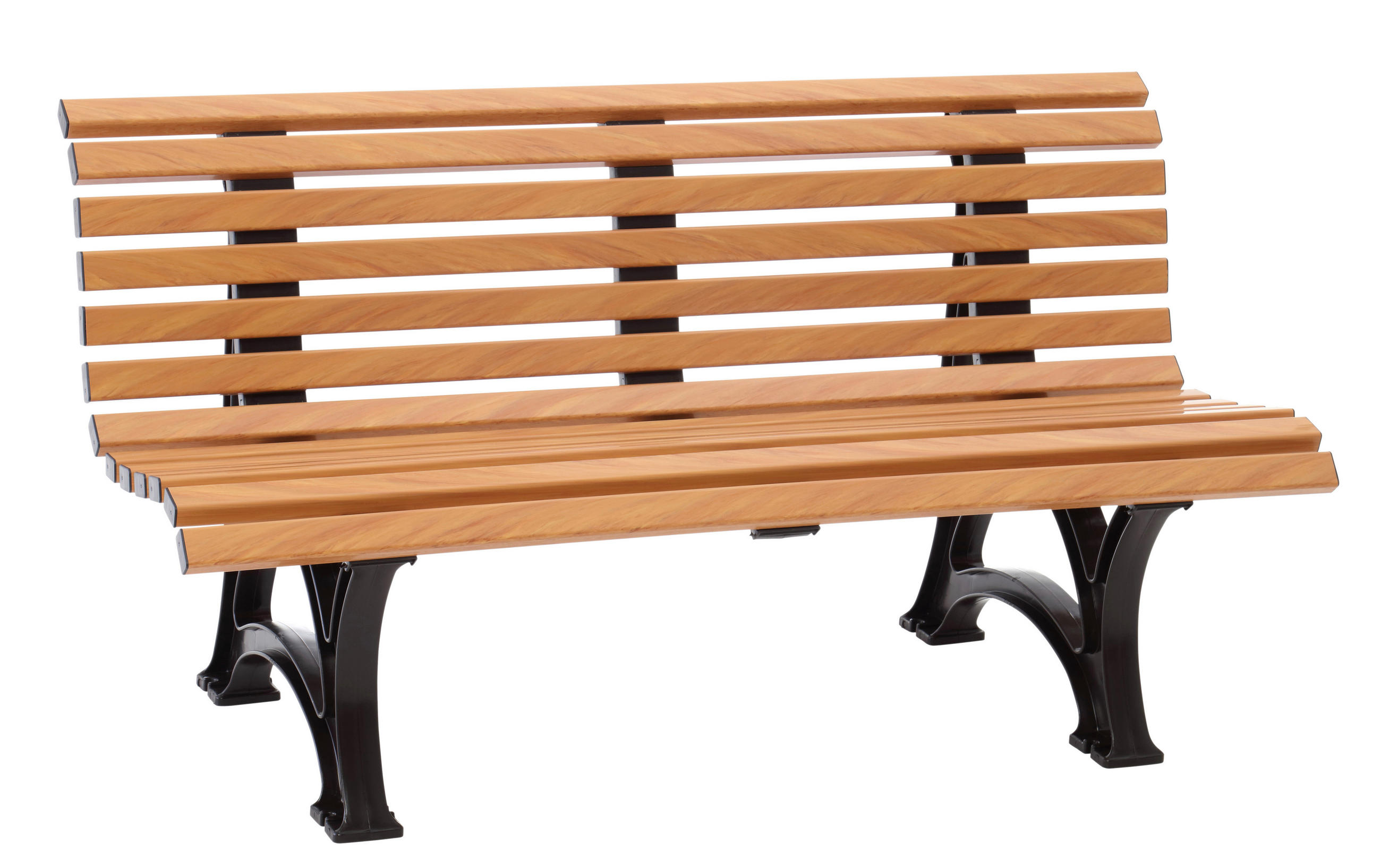 GARTENBANK 150/80/64 cm   - Hellbraun/Dunkelbraun, Basics, Kunststoff (150/80/64cm) - Modante