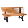 GARTENBANK 150/80/64 cm   - Hellbraun/Dunkelbraun, Basics, Kunststoff (150/80/64cm) - Modante