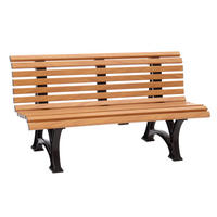 GARTENBANK 150/80/64 cm   - Hellbraun/Dunkelbraun, Basics, Kunststoff (150/80/64cm) - Modante