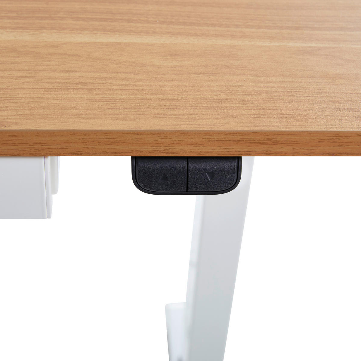 SCHREIBTISCH 120/60/73 cm  in Naturfarben, Weiß  - Weiß/Naturfarben, MODERN, Holzwerkstoff/Metall (120/60/73cm) - Livetastic