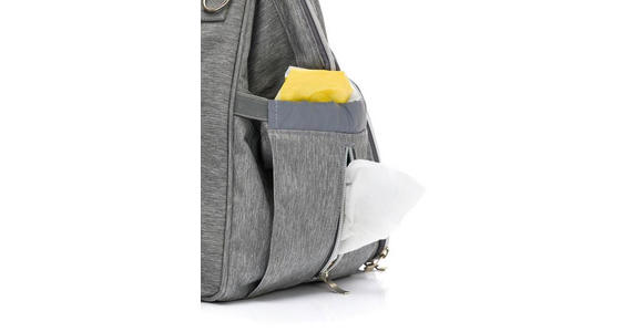 WICKELTASCHE - Hellgrau, Basics, Textil (40/24/32cm) - My Baby Lou