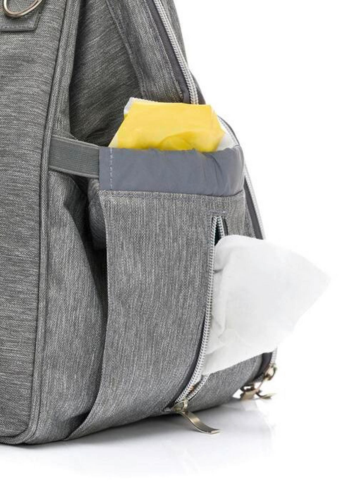 TORBA ZA POVIJANJE - svetlosiva, Osnovno, tekstil (40/24/32cm) - My Baby Lou