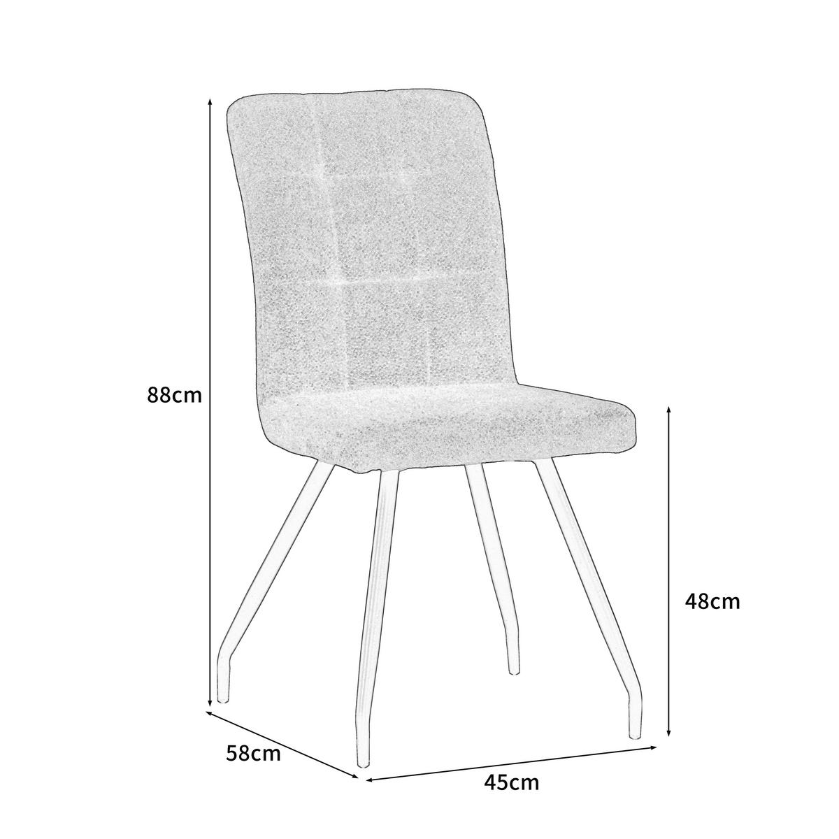 STUHL Mikrofaser Braun  - Schwarz/Braun, Design, Textil/Metall (44/88/59cm) - Boxxx