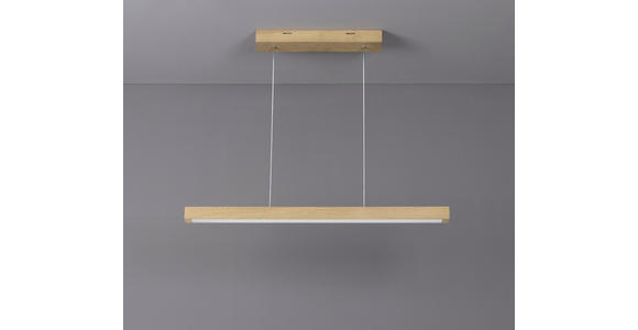 LED-HÄNGELEUCHTE 100/6/110 cm   - Eichefarben, Natur, Holz (100/6/110cm) - Dieter Knoll