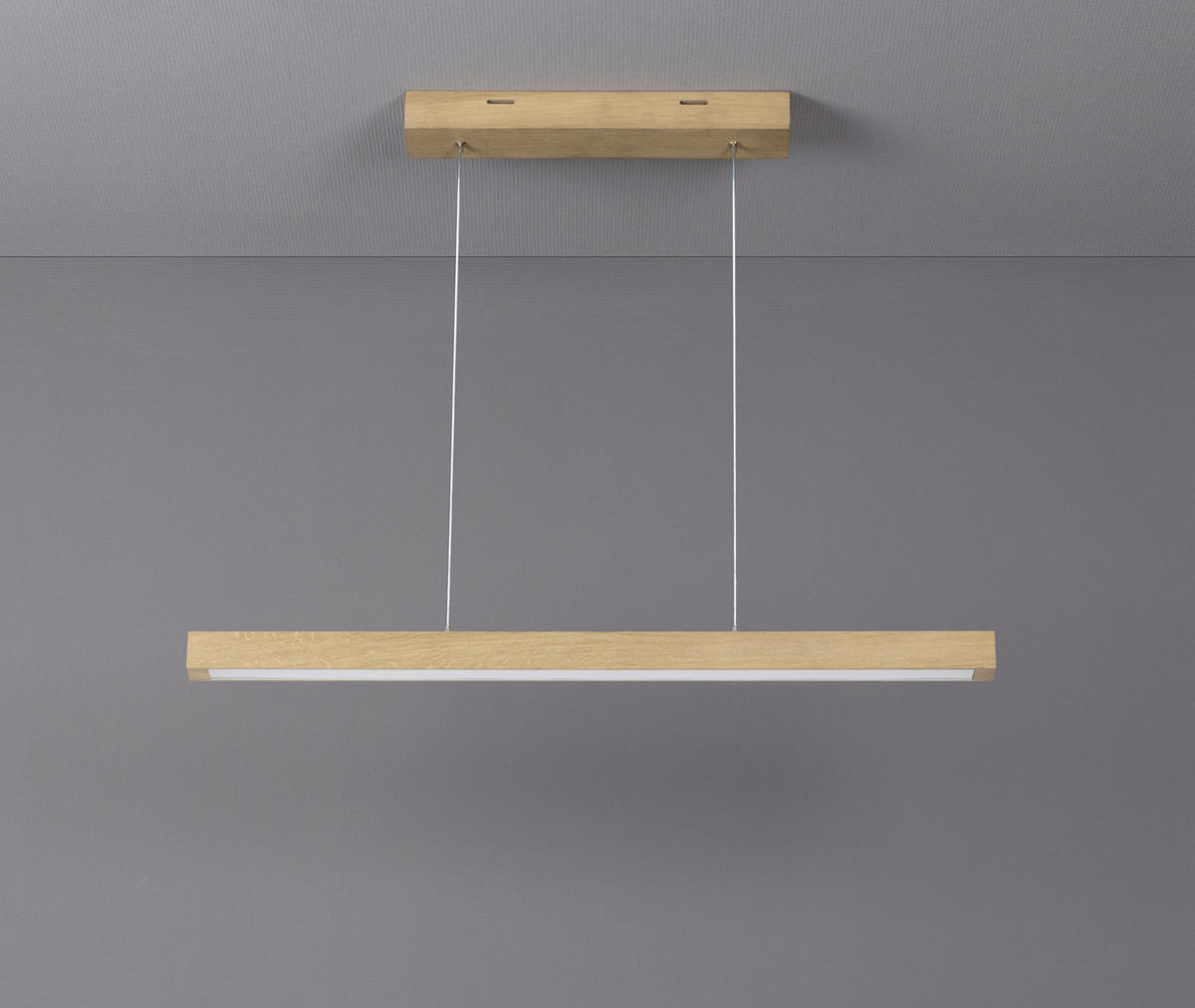 ZÁVESNÉ LED SVIETIDLO, 100/6/110 cm  - farba duba, Natur, drevo (100/6/110cm) - Dieter Knoll