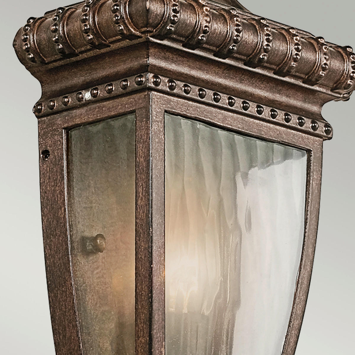 AUSSENWANDLEUCHTE - Bronzefarben, Natur, Glas/Metall (17.1/29.8/9.5cm) - Elstead Lighting