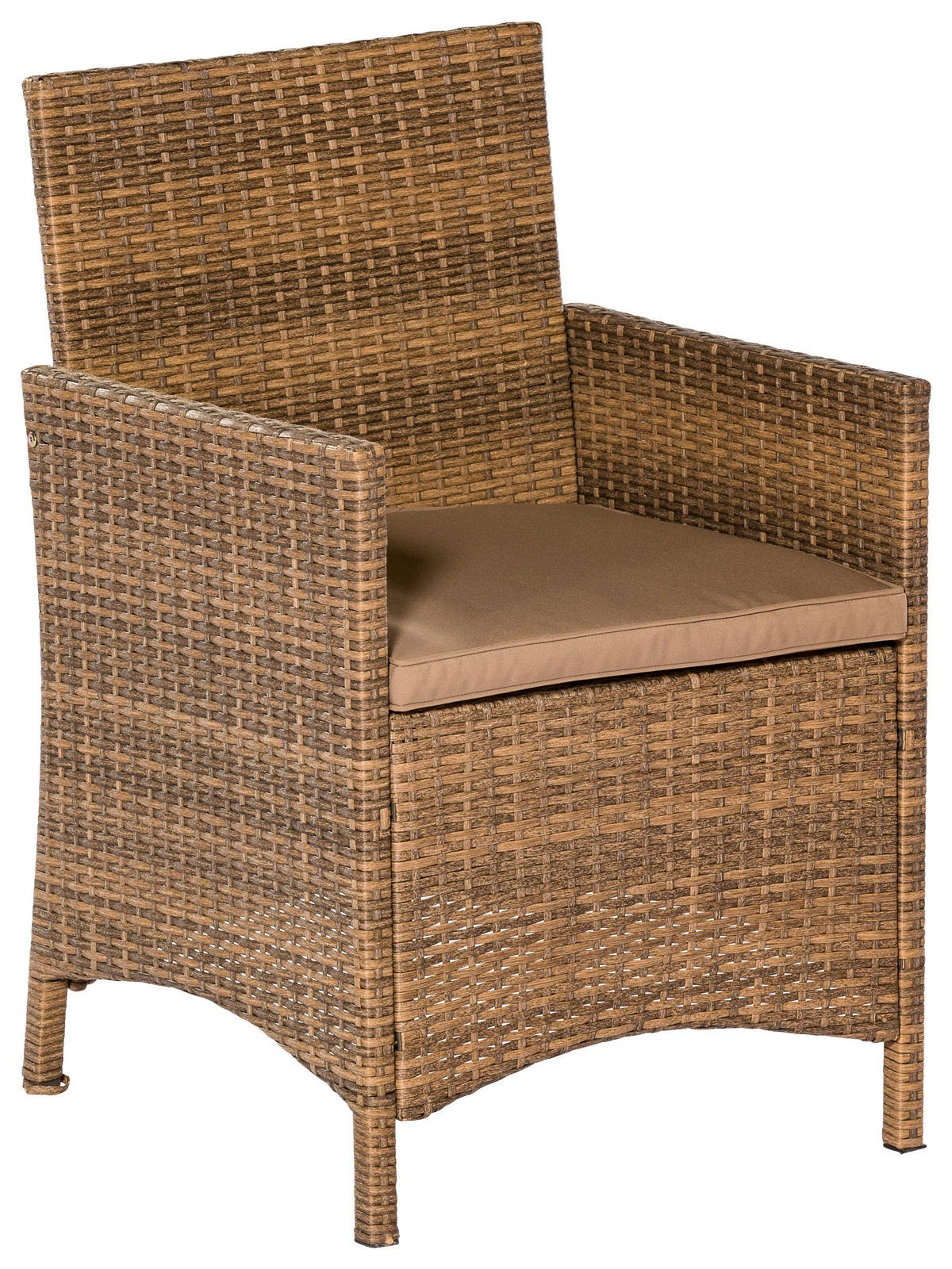 GARTENSESSEL-SET Metall, Kunststoff Naturfarben  - Naturfarben, MODERN, Kunststoff/Metall (57/87,5/54cm) - Gardenson