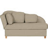 LIEGE in Flachgewebe Beige  - Beige, Lifestyle, Holz/Textil (85/97/180cm) - Novel