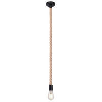 ZÁVĚSNÉ SVÍTIDLO, 10/166 cm  - černá/hnědá, Trend, kov/přírodní materiály (10/166cm)
