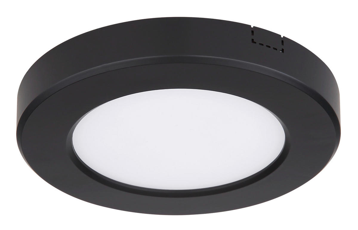 LED-DECKENLEUCHTE 6 W  12,6/1,8 cm    - Weiss/Opal, Basics, Kunststoff (12,6/1,8cm) - Globo