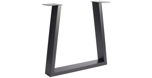 ESSTISCH in Holz, Metall 220/100/76 cm  - Wildeiche/Anthrazit, Design, Holz/Metall (220/100/76cm) - Waldwelt